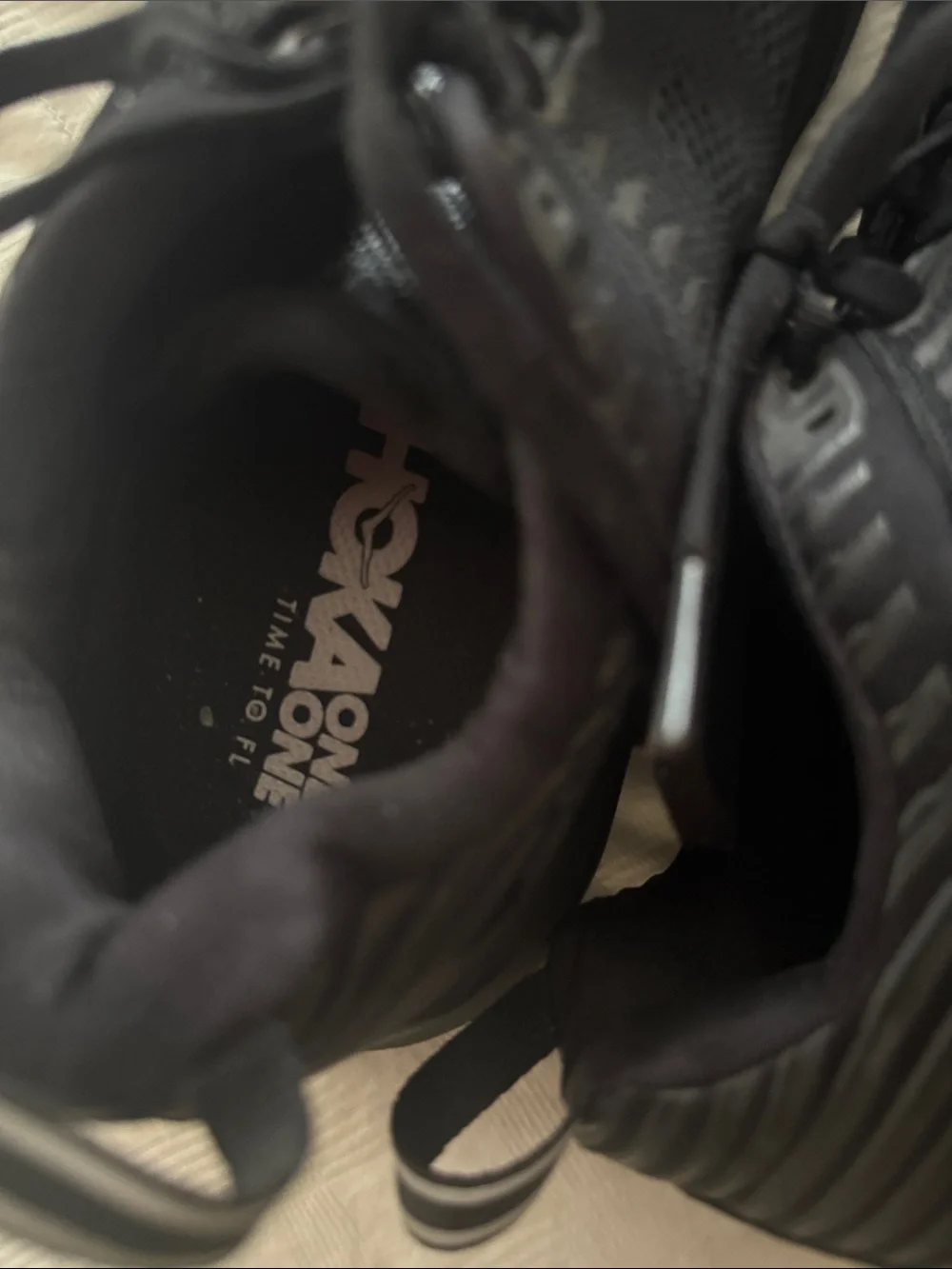 HOKA ONE ONE Women’s Black Lightweight Running Trainers